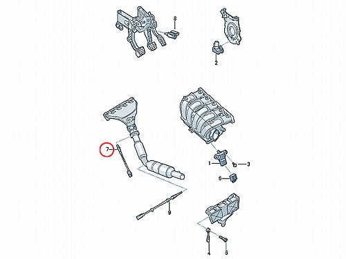 O2センサー (ラムダセンサー) VW(フォルクスワーゲン) ポロ(9N