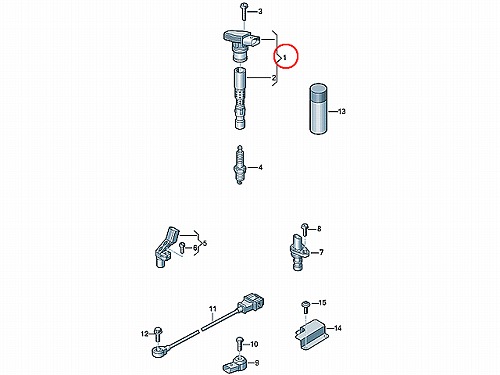 イグニッションコイル VW(フォルクスワーゲン) GOLF7(ゴルフ7) AUCHP