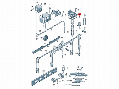 イグニッションコイル AUDI(アウディ) A3/S3(8P) A4/S4(8K) A5/S5/RS5