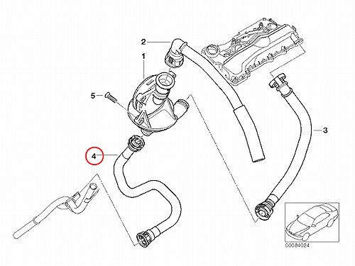 オイルセパレーターホース BMW [11157513903]