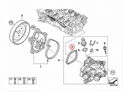 サーモスタットガスケット MINI(ミニ) [11518613803]MINI(ミニ) R55