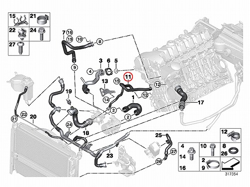 ウォーターホース BMW [11537519494]