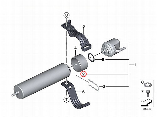 燃料フィルター(フューエルフィルター) BMW [13328572522]BMW F30 F31