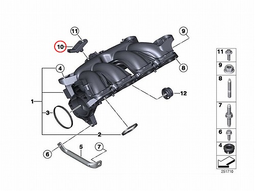 インテーク プレッシャーセンサー BMW [13627599907]BMW F20 | セントピア