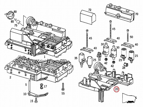 ATミッション基盤コンダクタープレート メルセデスベンツ R R