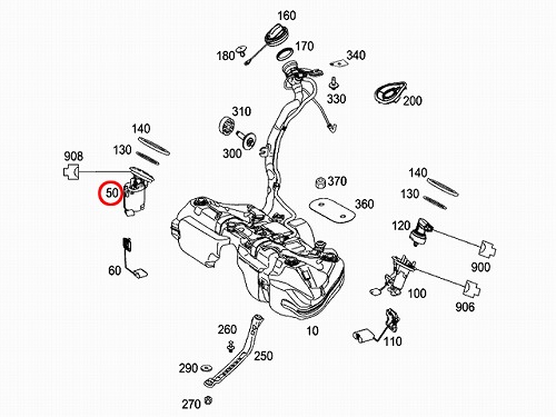 燃料ポンプ(フューエルポンプ) メルセデスベンツ [2044700294]