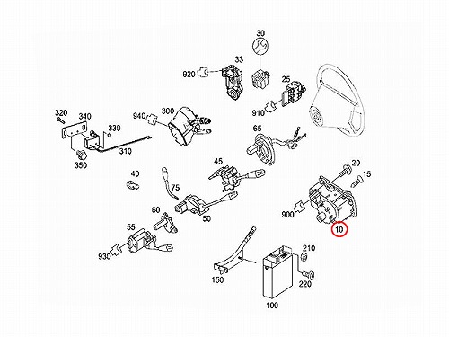 純正 ヘッドライトスイッチ(ヘッドランプスイッチ) メルセデスベンツ