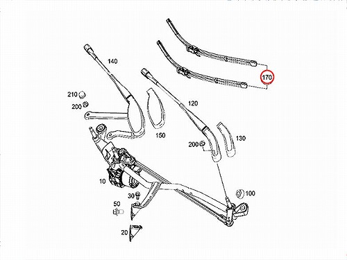 ワイパーブレード 左右セット フロント用 メルセデスベンツ