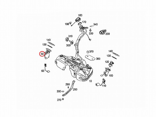 ベンツ 燃料ポンプ フューエルポンプ W218 X204