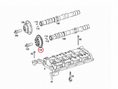 純正 インテーク カムアジャスター メルセデスベンツ [2710501400]