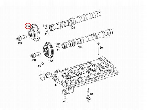 純正 エキゾースト カムアジャスター メルセデスベンツ [2710501500]
