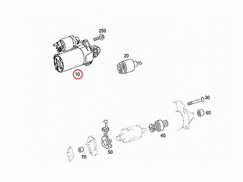 セルモーター(スターター) メルセデスベンツ [2789060600]メルセデス