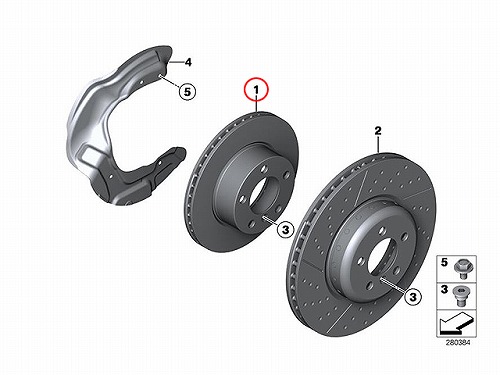 ブレーキローター(ディスクローター) フロント BMW [34116792223]BMW