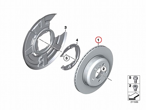 ブレーキローター(ディスクローター) リア BMW [34216775287]