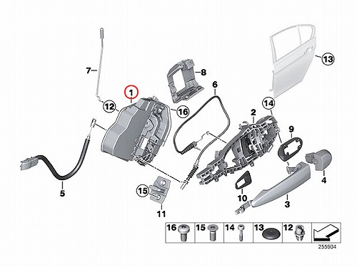 純正 ドアロック アクチュエーター リヤ 左側