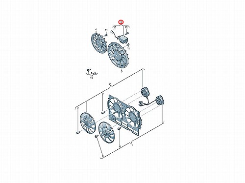 電動ファンコントロールユニット アウディ [I