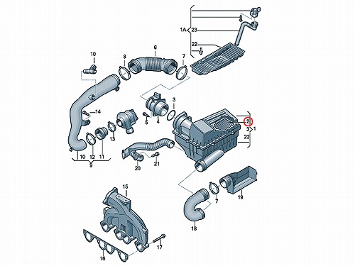 エアフィルター(エアクリーナー) VW(フォルクスワーゲン) イオス(1F