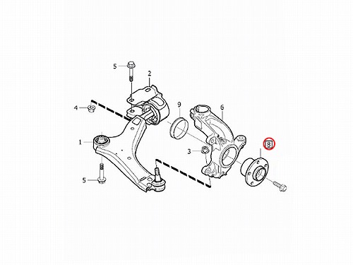 ホイール ハブベアリング フロント VOLVO(ボルボ) [V31476395]VOLVO